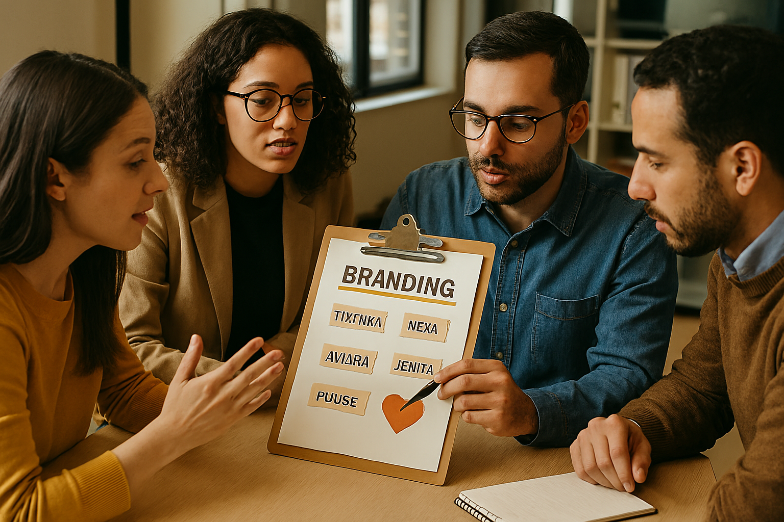 Elementos de identidade visual de uma marca